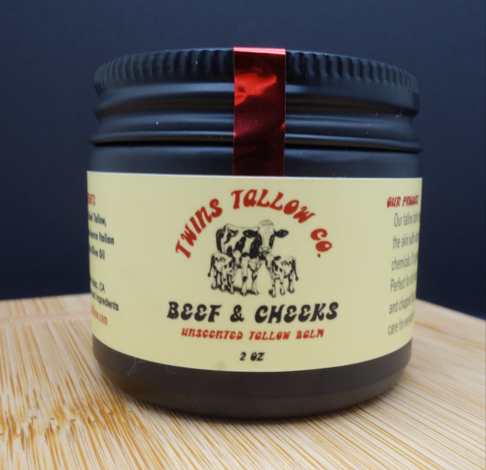 Beef & Cheeks Unscented Tallow Balm 2oz