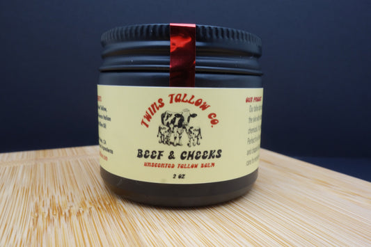 Beef & Cheeks Unscented Tallow Balm 2oz