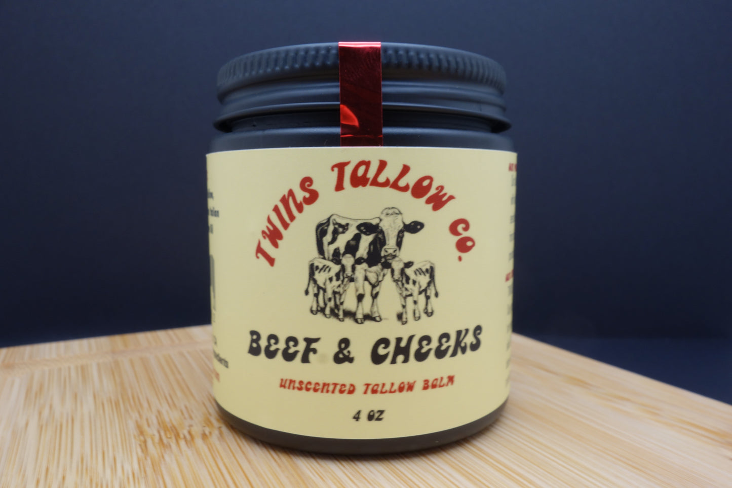 Beef & Cheeks Unscented Tallow Balm 4oz